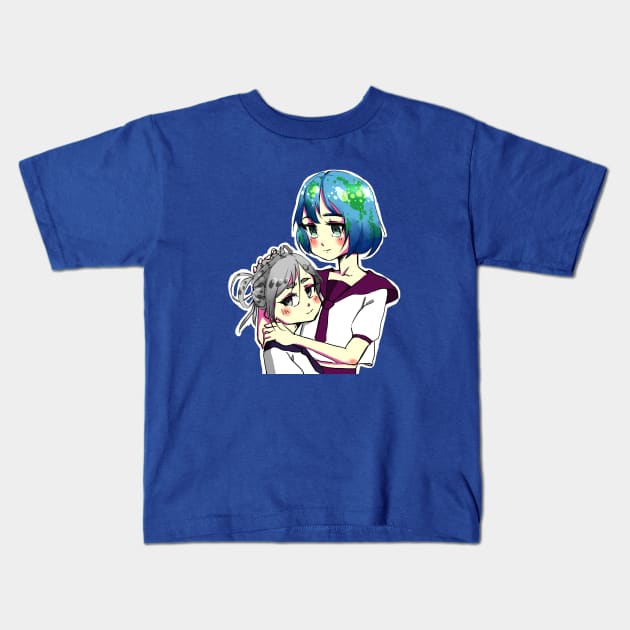 Earth-chan Kids T-Shirt by DäyteGroshi